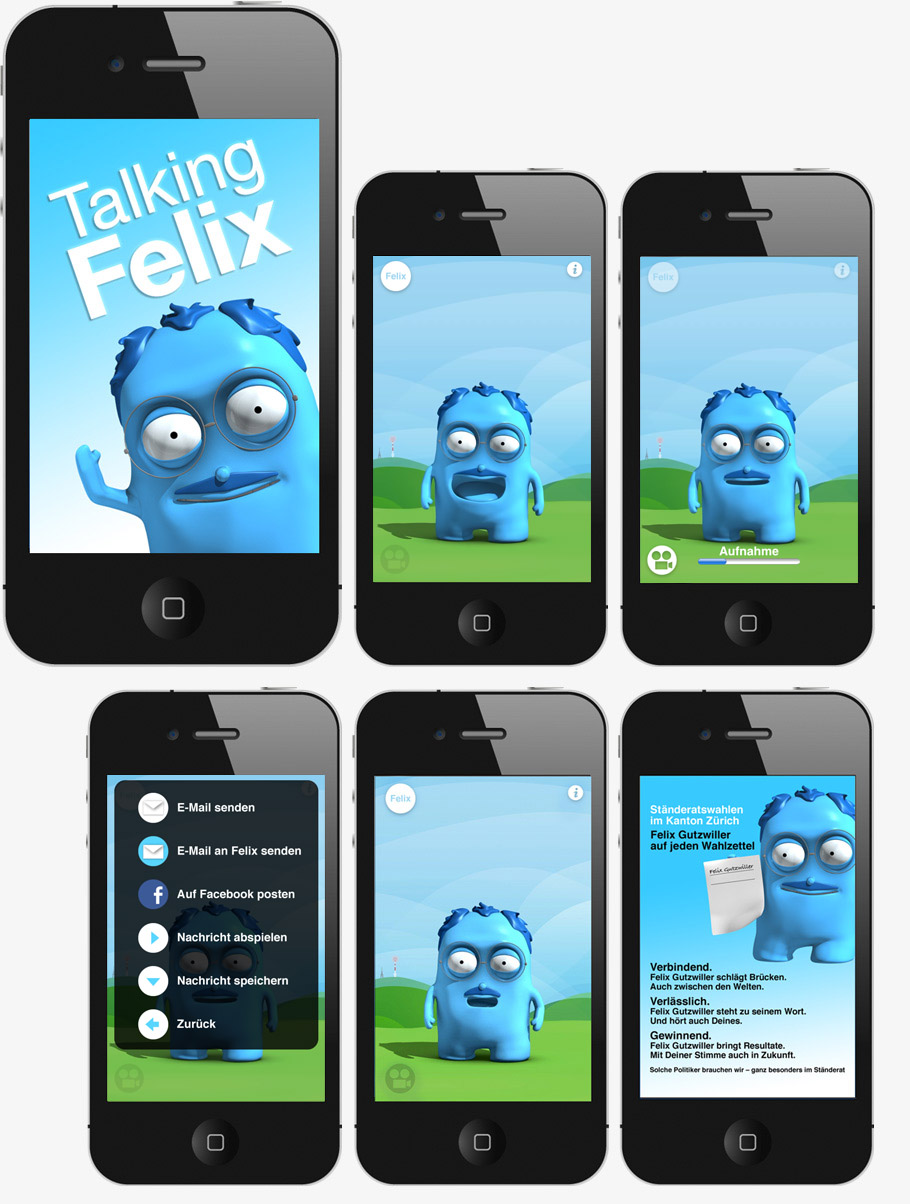 talking felix iphone app